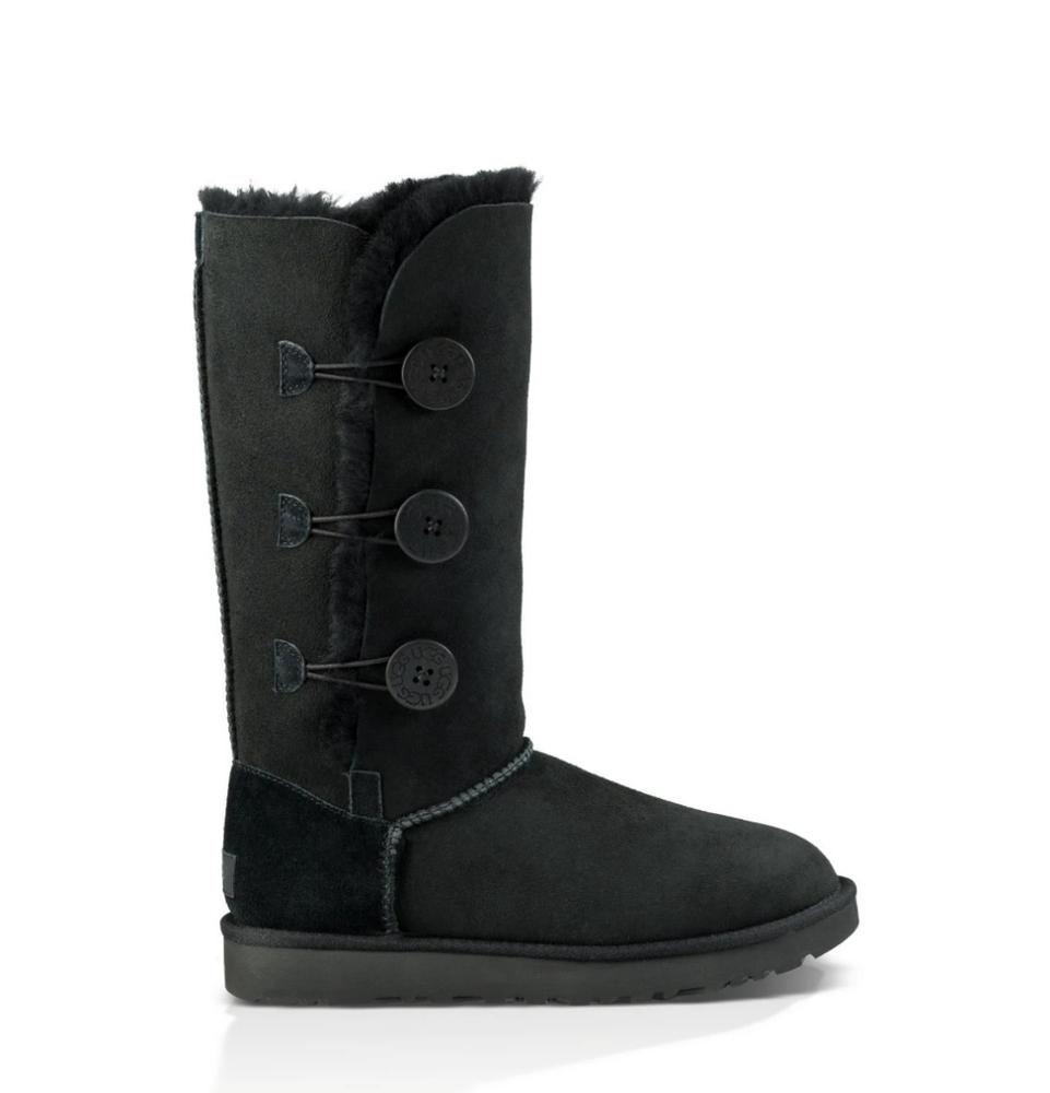 UGG Tall black Slip On 3 Bottoms Up bailey Boots Size 6